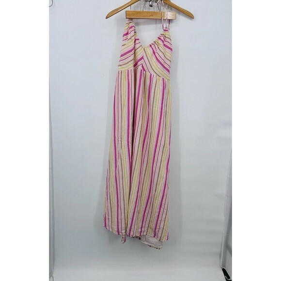 Old Navy Women’s Pink  Striped Tiered Maxi Tank Dress Sundress‎ Size XXL 2XL - Picture 2 of 12